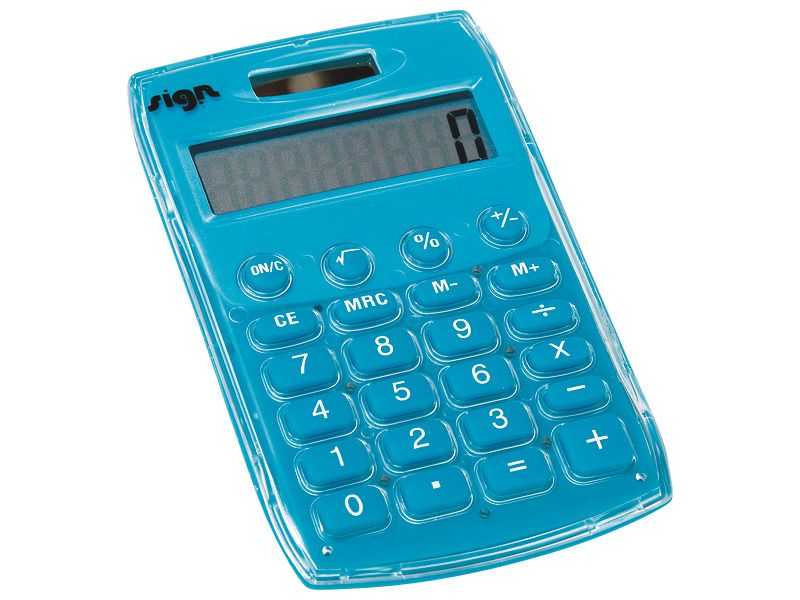 Aurora EC101 - Calculatrice de poche - 8 chiffres - panneau solaire