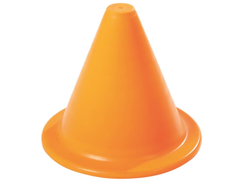 Cône De Signalisation Souple Visiodirect - Hauteur 16 Cm, Couleur Jaune - En PVC Souple Réversible - Poids 100g - Pour Sécurité, Sport, Événements