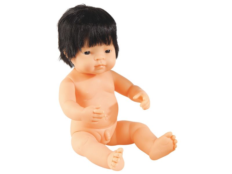 Poupee Corps Dur Habillee Garcon Asiatique 38 Cm