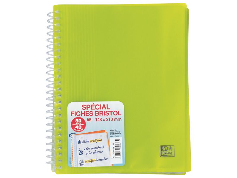 porte vues a spirales a5 80 vues