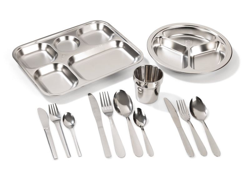 Vaisselle Inox Plateau 5 Compartiments