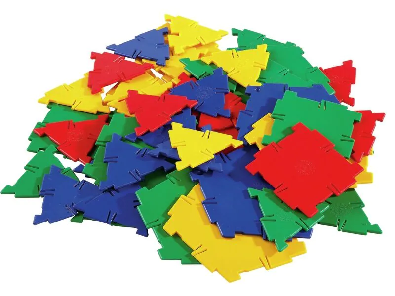 Polydron Lot De 50 Solides De Platon – 32 Triangles, 12 Pentagones, 6 Carrés – Construction Géométrique – Plastique ABS – Dès 4 Ans