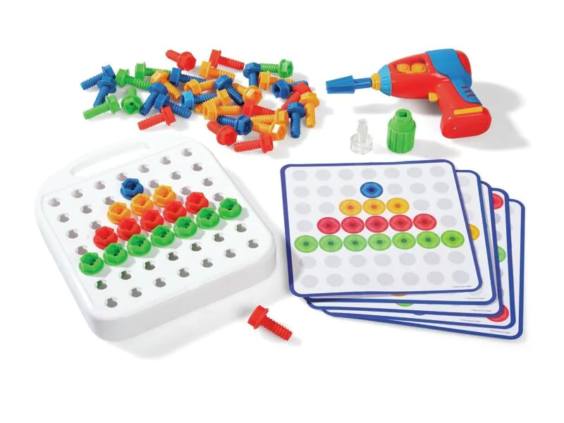 Learning Resources Resources-LER0139 Jeu de Perles et de Cartes de Motifs de, LER0139 54 - Jeux - Jouets