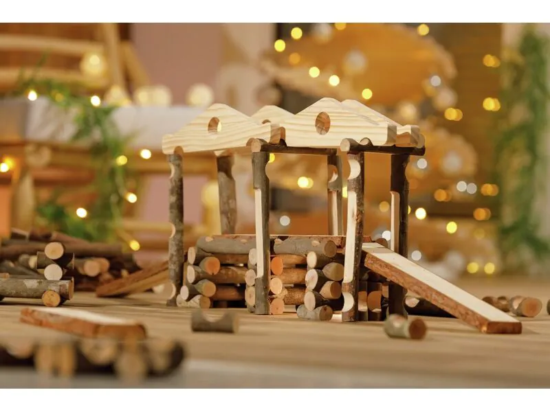 Set De 6 Gros Dés En Bois Naturel 30 Mm – Jeux De Société, Activités Éducatives Et Projets DIY