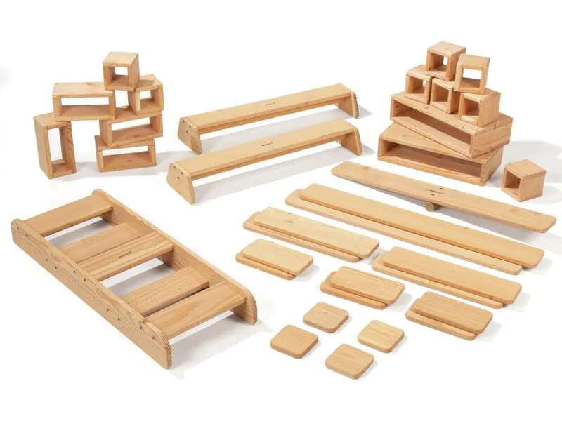 Arkyomi – Kit Parcours De Motricité Avec Blocs D'Équilibre – 5 Pierres Antidérapantes – Jeu Intérieur/Extérieur – Dès 2 Ans