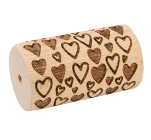 voir le MINI ROULEAU À PATISSERIE EN BOIS Cœurs MINI ROULEAU À PATISSERIE EN BOIS Cœurs