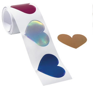 voir les GOMMETTES GÉANTES MÉTALLISÉES ET IRISÉES Cœurs GOMMETTES GÉANTES MÉTALLISÉES ET IRISÉES Cœurs