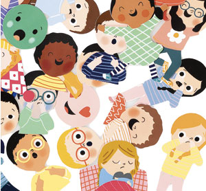 GOMMETTES THÉMATIQUES GÉANTES Les émotions