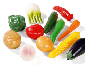 Légumes en plastique