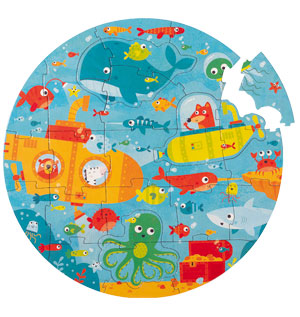 PUZZLE CIRCULAIRE Sous la mer