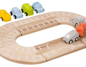 CIRCUIT RÉVERSIBLE TRAIN/ROUTE Micro avec véhicules